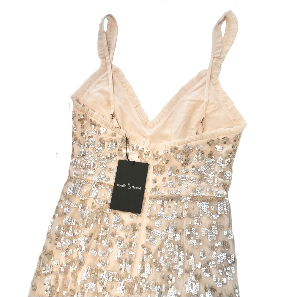 Needle & Thread Patchwork Sequin Cami Gown - image 6